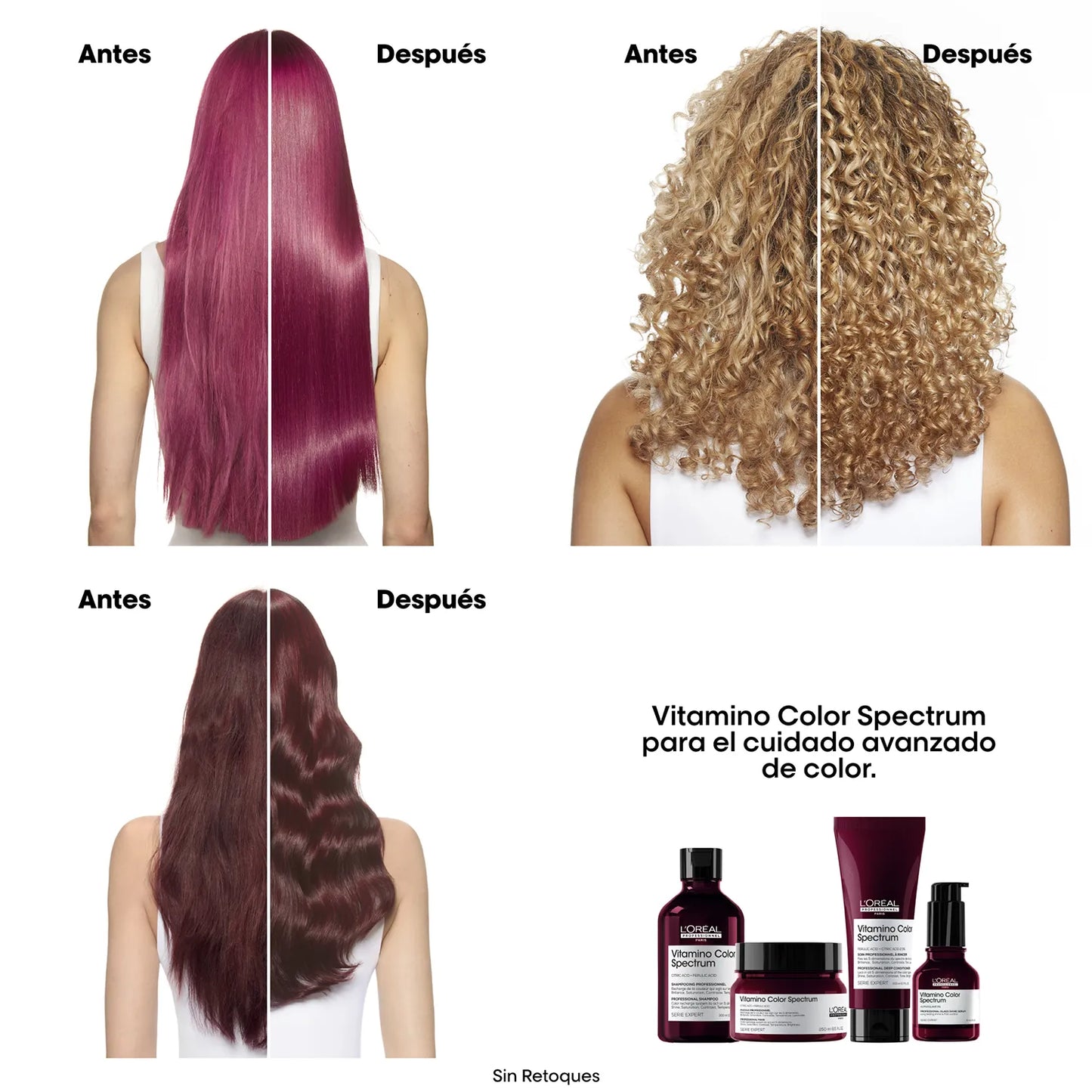 Sérum capilar L'Oréal Professionnel Vitamino Color Spectrum Glass Shine Protección del color 50 ml