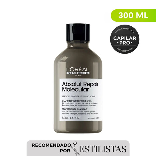 Shampoo LOréal Professionnel Absolut Repair Molecular para cabello muy dañado 300ml