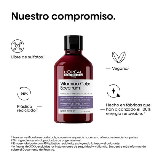 Shampoo L'Oréal Professionnel Vitamino Color Spectrum Purple Protección del color 300 ml
