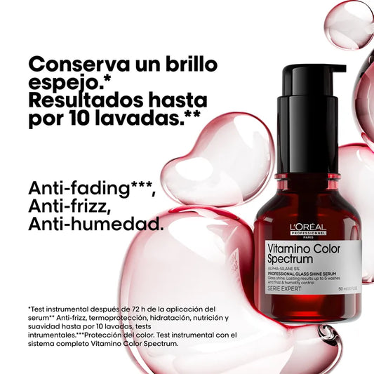 Sérum capilar L'Oréal Professionnel Vitamino Color Spectrum Glass Shine Protección del color 50 ml