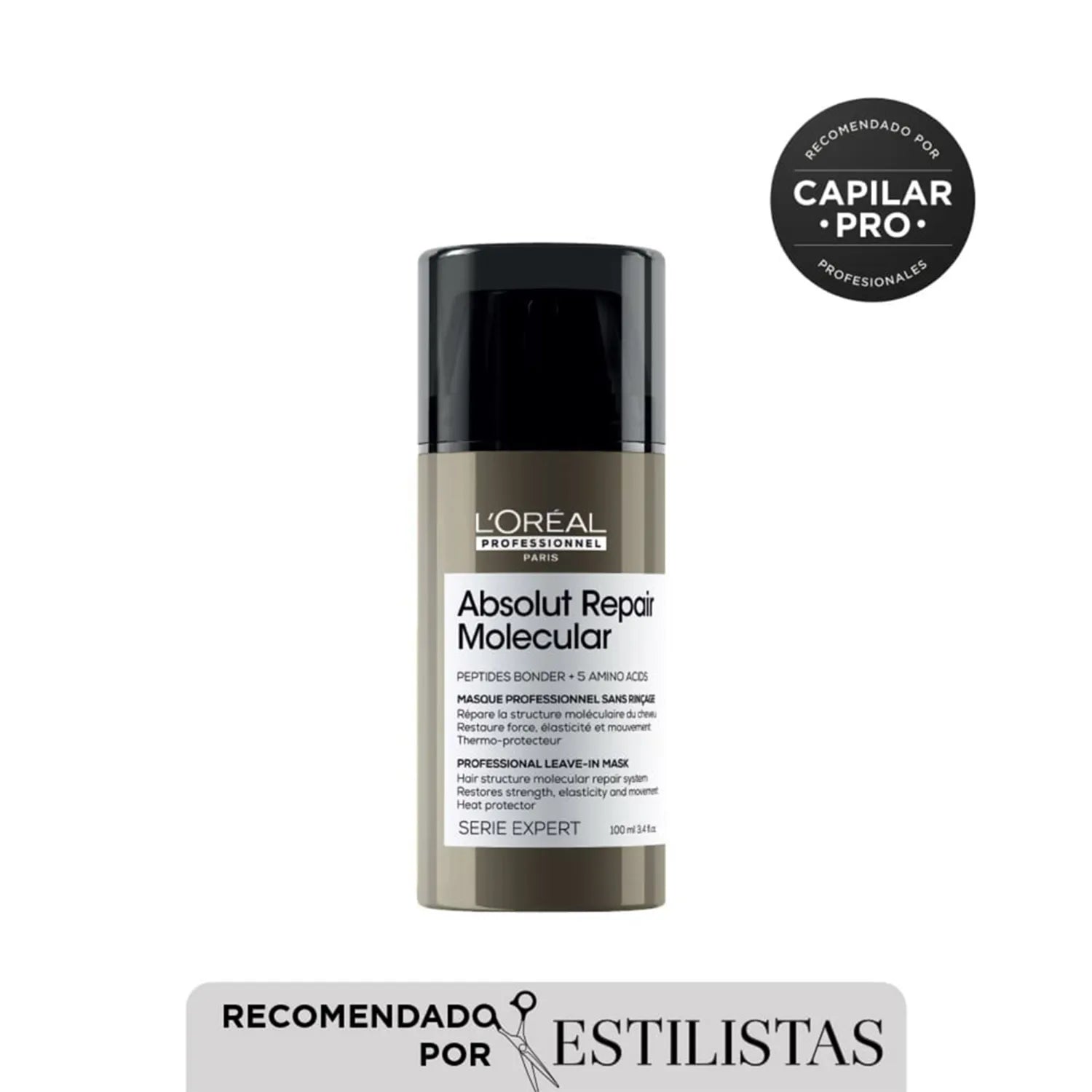Mascarilla Leave-in LOréal Professionnel Absolut Repair Molecular reparación 100ml
