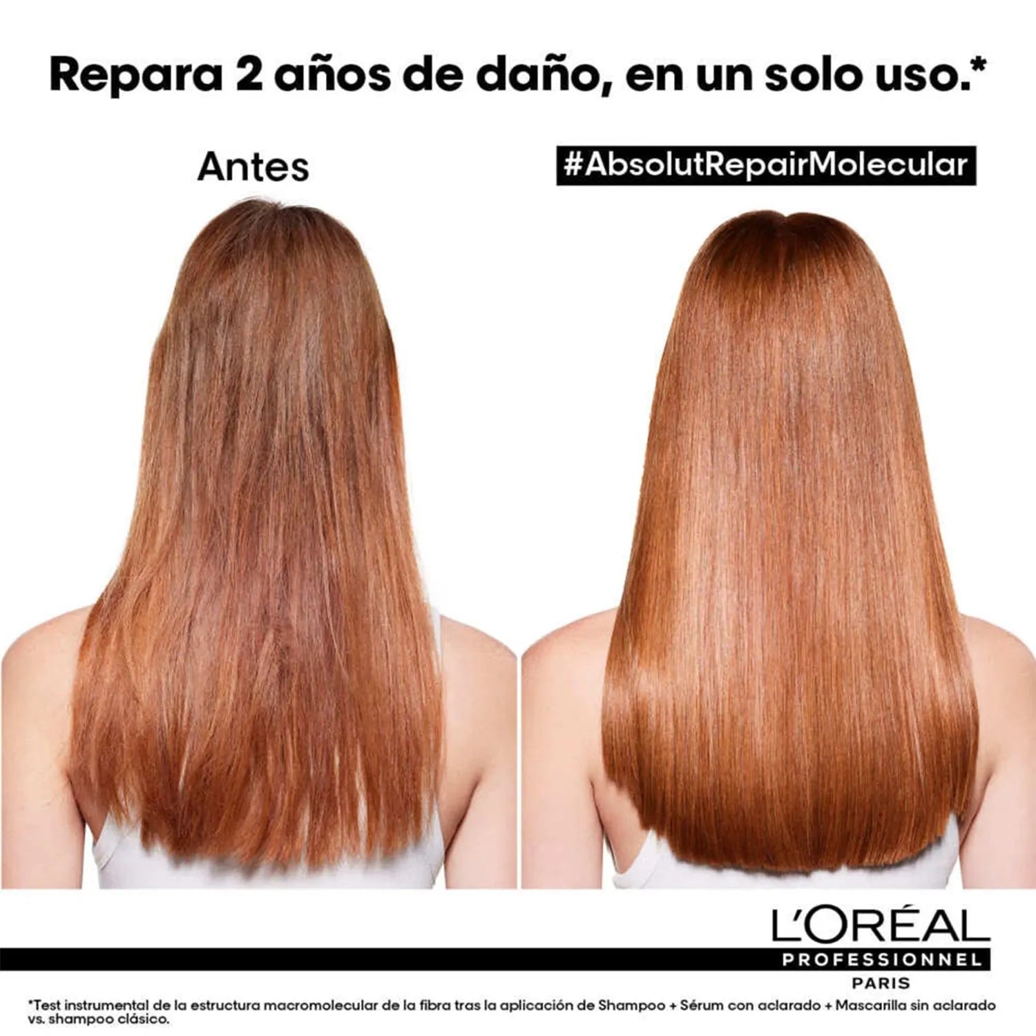 Mascarilla Leave-in LOréal Professionnel Absolut Repair Molecular reparación 100ml