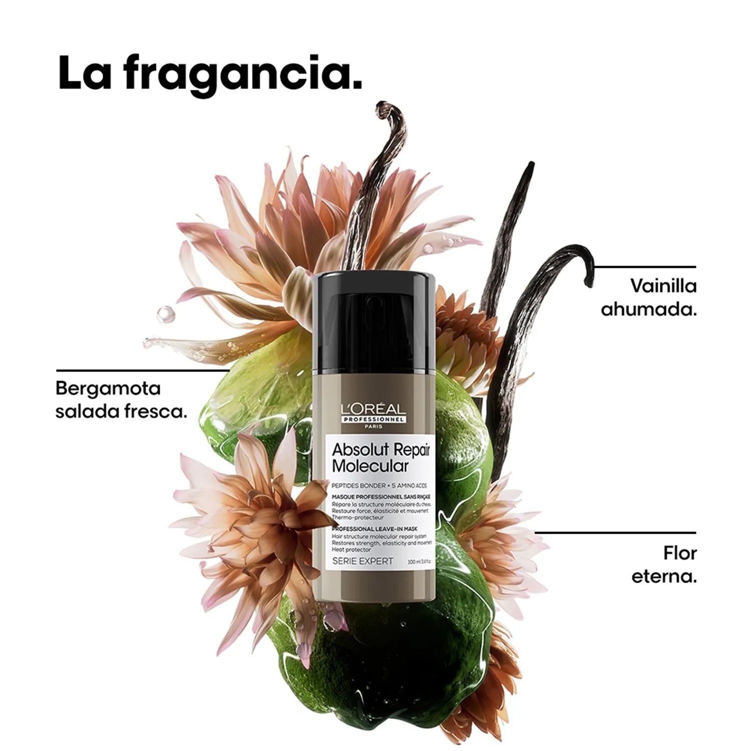 Mascarilla Leave-in LOréal Professionnel Absolut Repair Molecular reparación 100ml