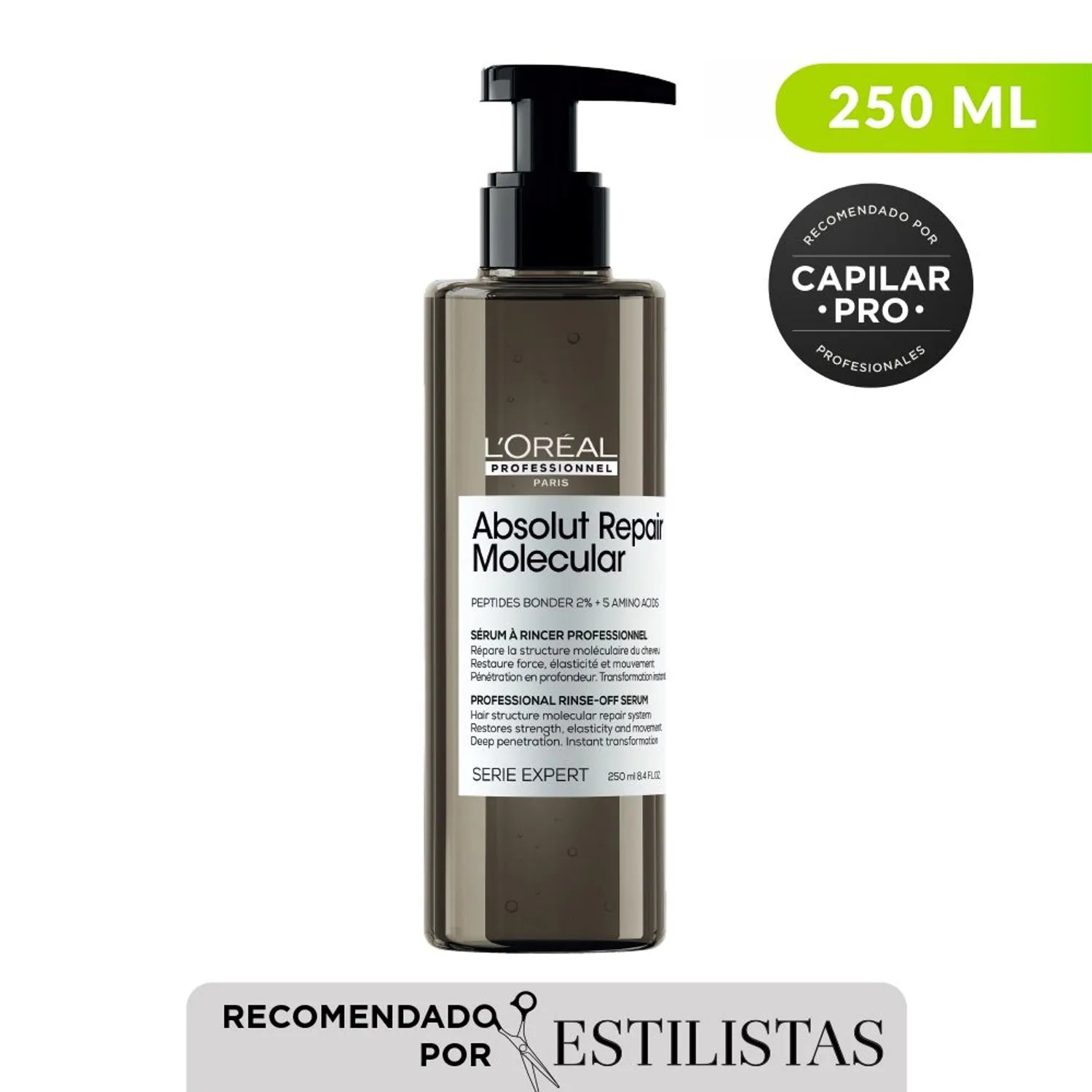 Tratamiento reparador en Serúm LOréal Professionnel Absolut Repair Molecular 250ml