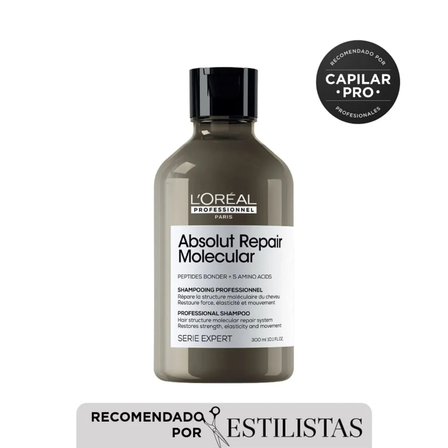 Shampoo LOréal Professionnel Absolut Repair Molecular para cabello muy dañado 300ml