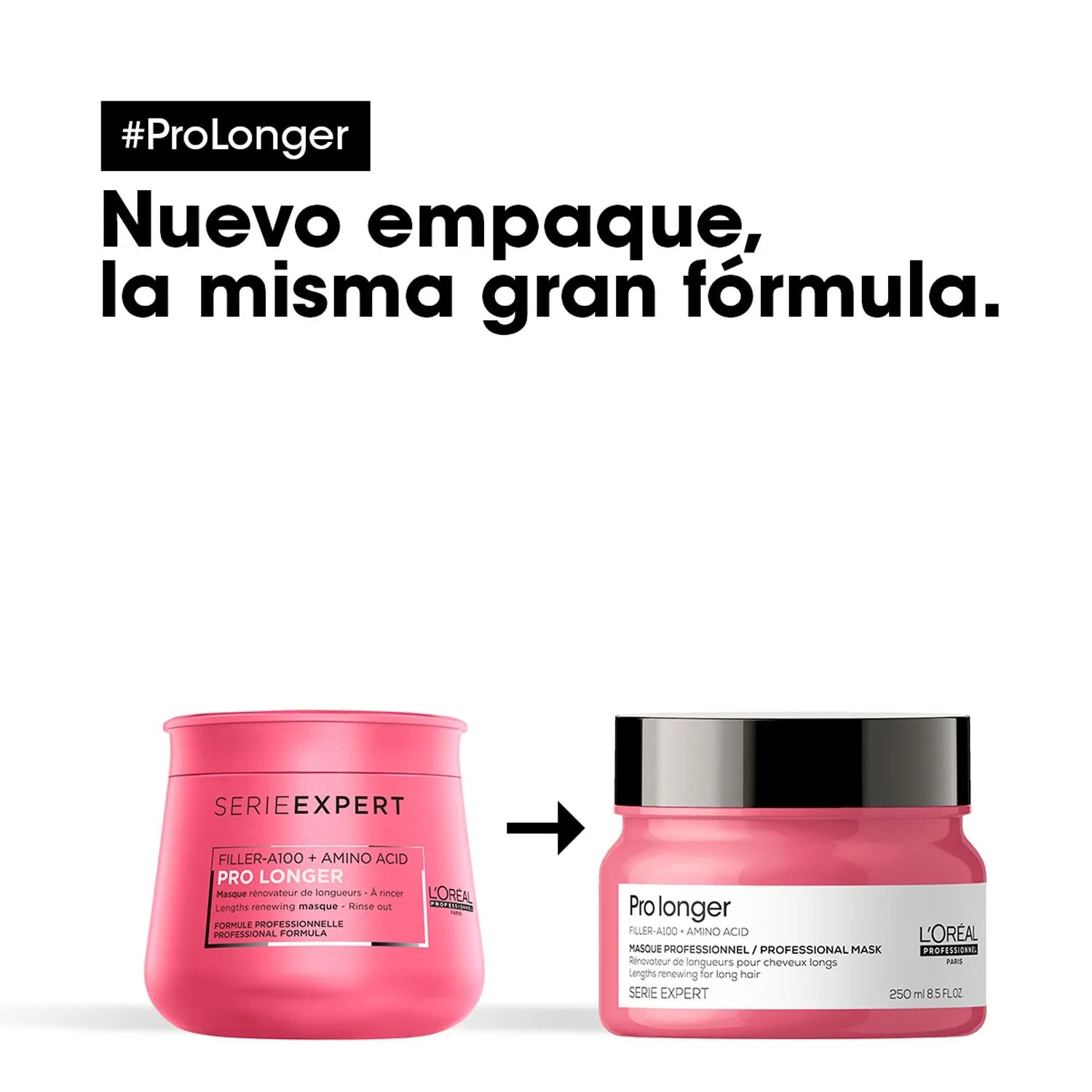 Mascarilla Loreal Professionnel ProLonger engrosa puntas del largo 250ml