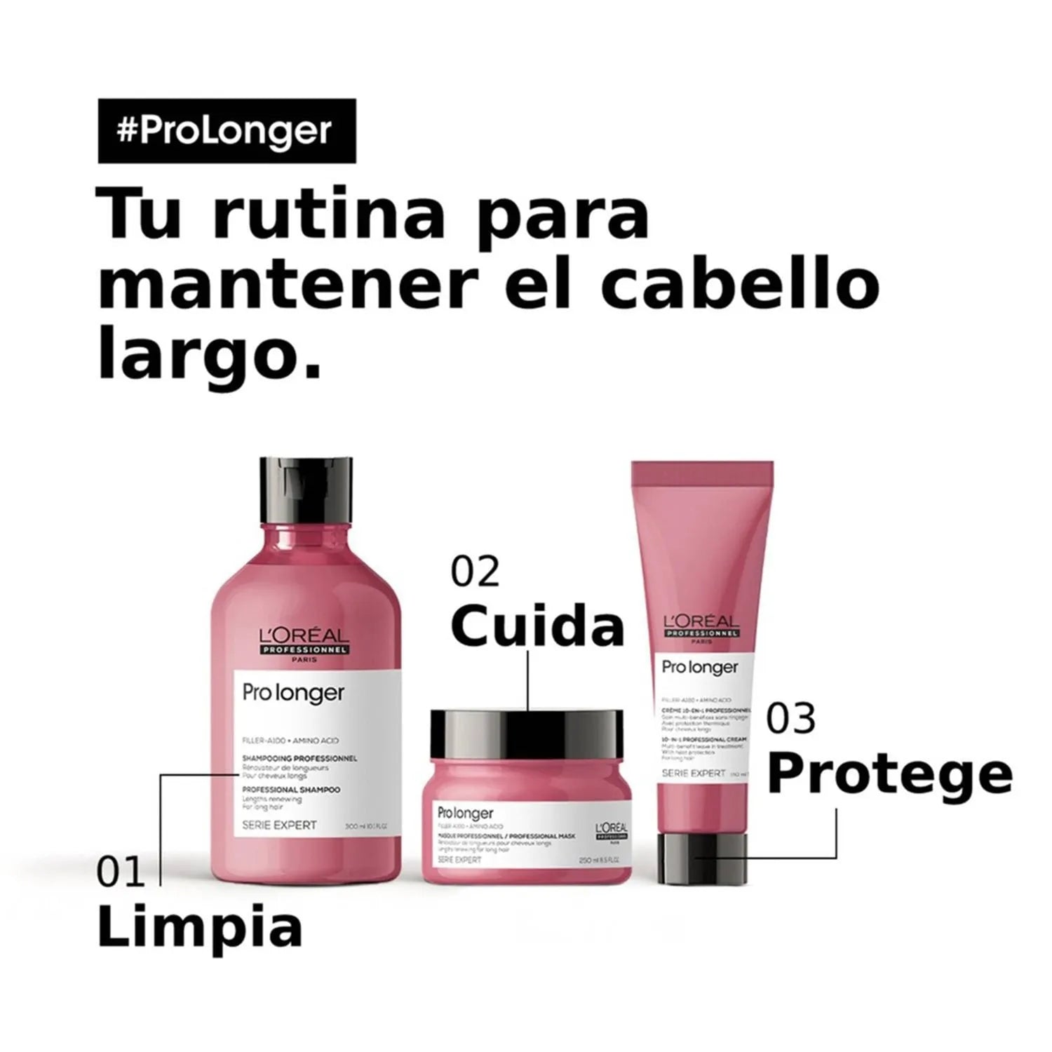 Shampoo LOréal Professionnel ProLonger engrosa puntas del cabello largo 300ml