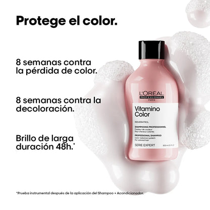 Shampoo LOréal Professionnel Vitamino Color protección cabello con color 300ml